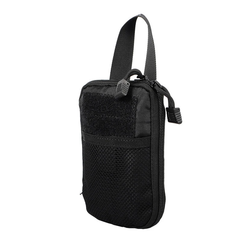 BK AIRSOFTPEAK Военный молле EDC Сумка для аксессуаров Тактические сумки для охоты Спортивный пакет фонарика - Цвет: BK