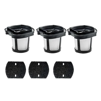 

3-Pack Replacement Vacuum Filters for Bissell Pet Hair Eraser Cordless Pet Hand Vacuums Part 1614212 1614203 1614204