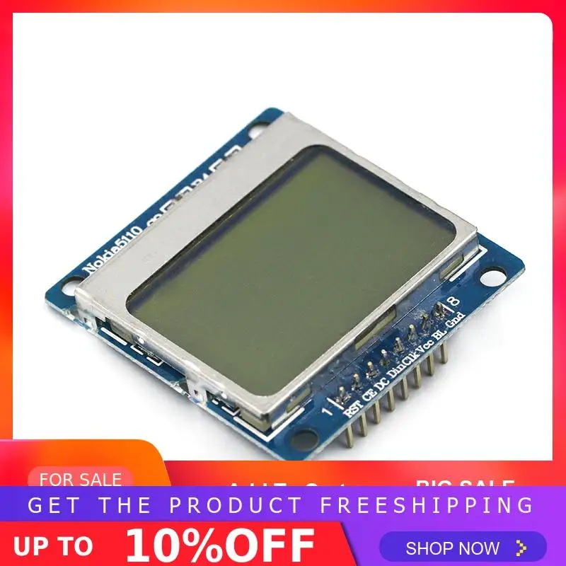 Умная электроника ЖК-модуль Дисплей Монитор Синяя подсветка адаптер PCB 84*48 84x84 lcd 5110 Nokia 5110 экран для Arduino