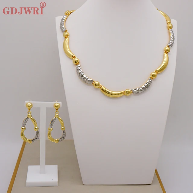 Simple Jewelry 24k Dubai Gold Color 