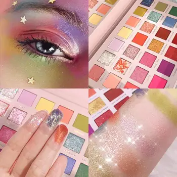 

Brand New Matte Pearly Mashed Potato Eyeshadow Palette Matte Glitter Pigment Cosmetics Long Lasting Waterproof Eye Shadow TSLM2