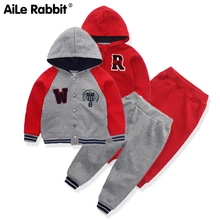 AiLe Rabbit/летние костюмы для мальчиков Топ и штаны комплект из 2 предметов, модная футболка без рукавов камуфляжные штаны детская одежда K1