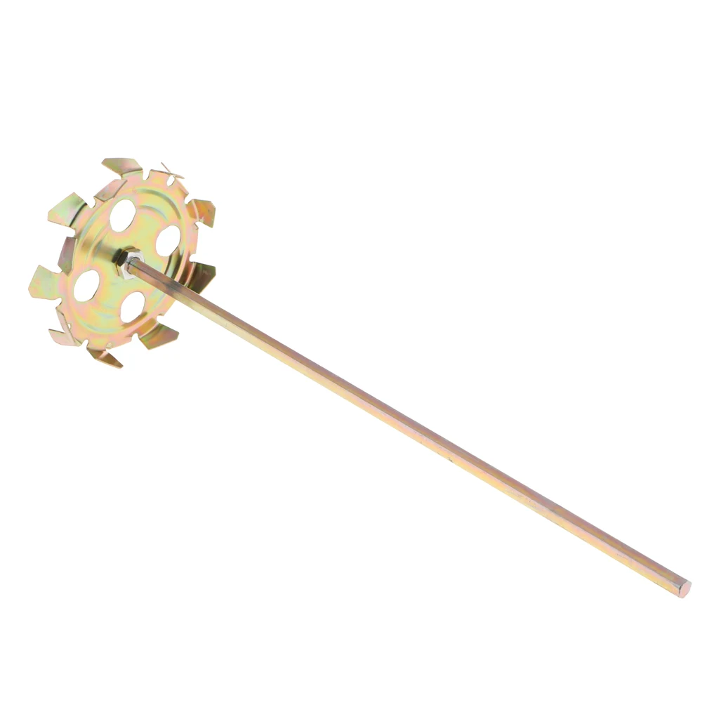 Paint Cement Plaster Adhesive 45# Steel Mixer Stirrer Paddle Rod For Drill