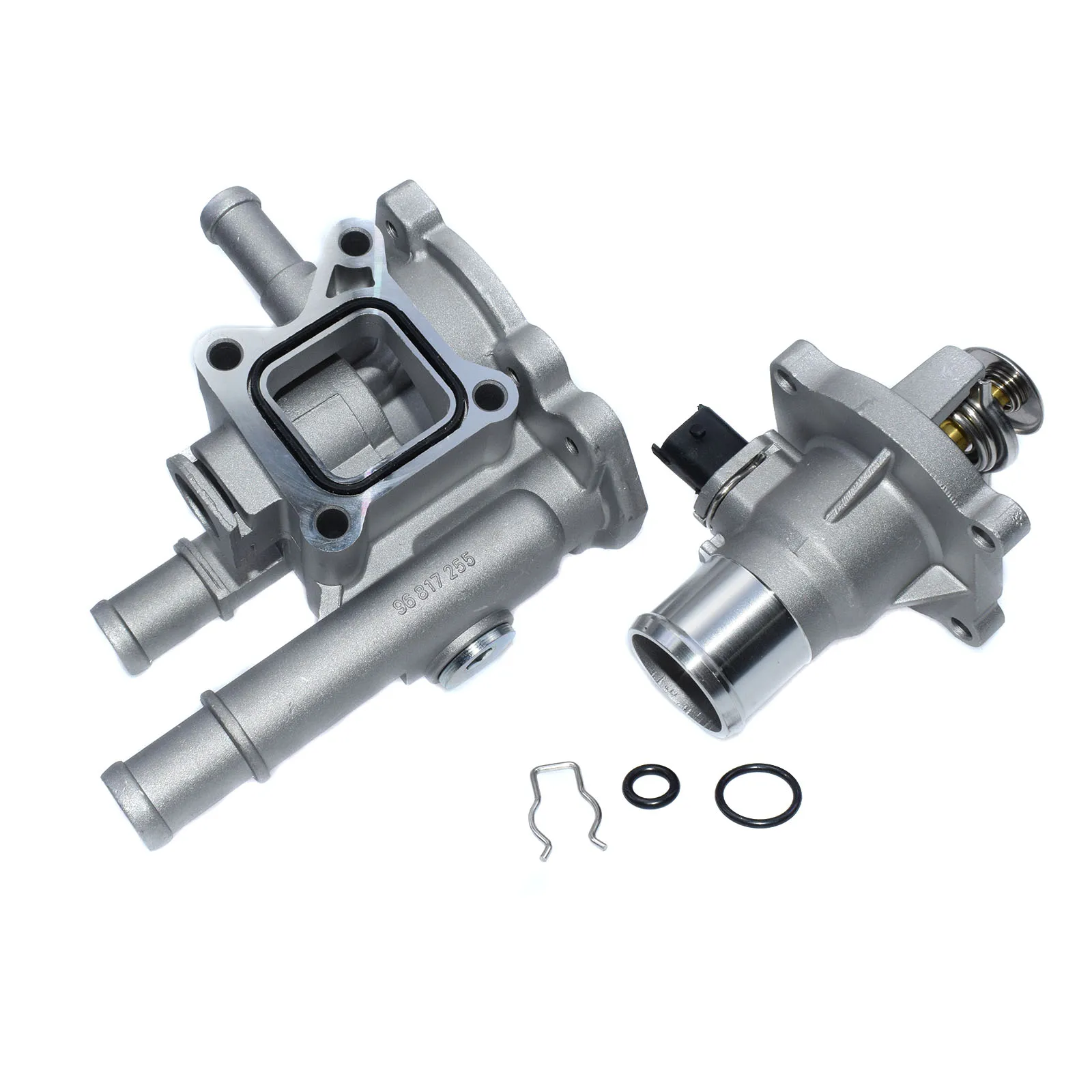 Алюминиевый корпус термостата WOLFIGO для Chevrolet Chevy Cruze Aveo Orlando Opel Astra Zafira Signum 96984103 96984104