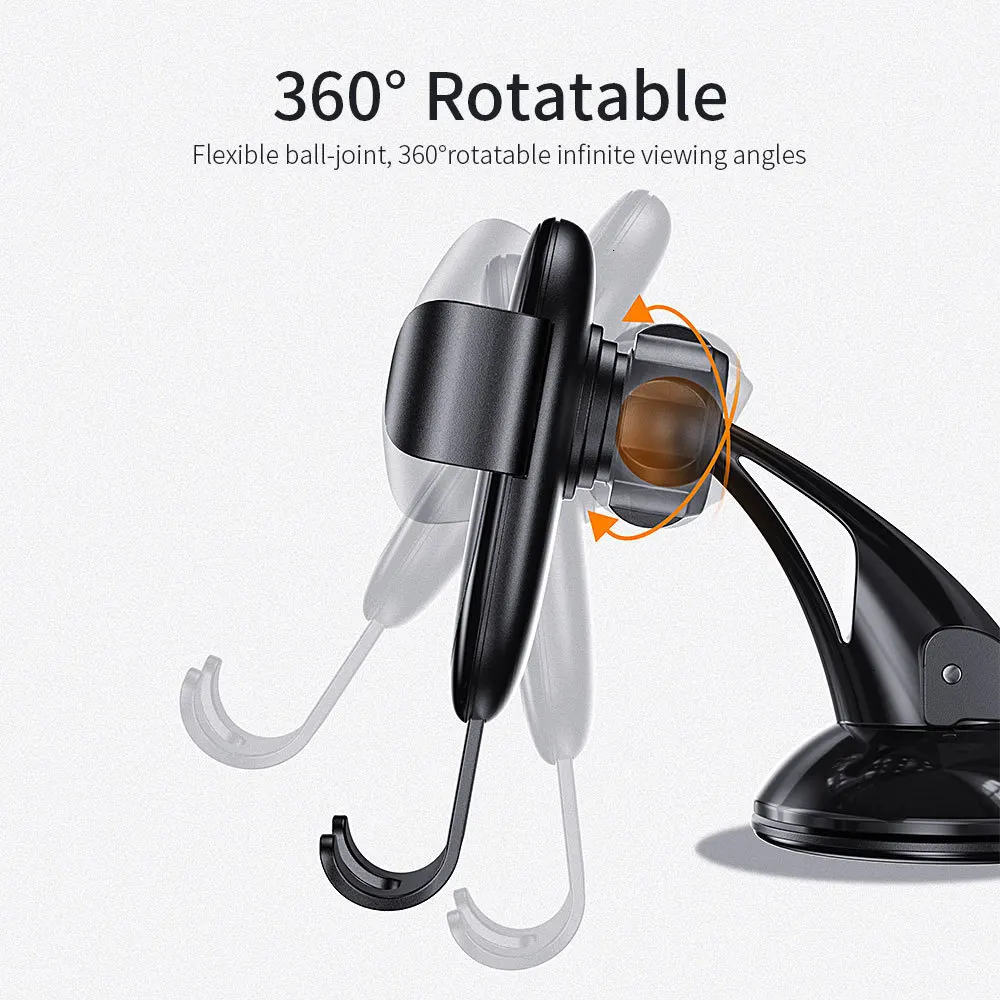 Essager Gravity Car Phone Holder For Samsung Xiaomi Universal Mount Sucker Holder For Phone in Car Mobile Phone Holder Stand mobile stand for table