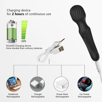 Dildos Vibrator Sex Toys for Women Magic Wand G Spot Pussy Vagina Clitoris Stimulator for Adults 18 USB Rechargeable Waterproof 5