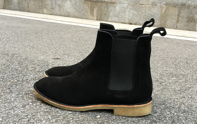 Мужская обувь; зимние ботинки; новая зимняя обувь; мужские ботинки «Челси» из натуральной кожи; большие размеры 40-48; ботильоны из натуральной кожи