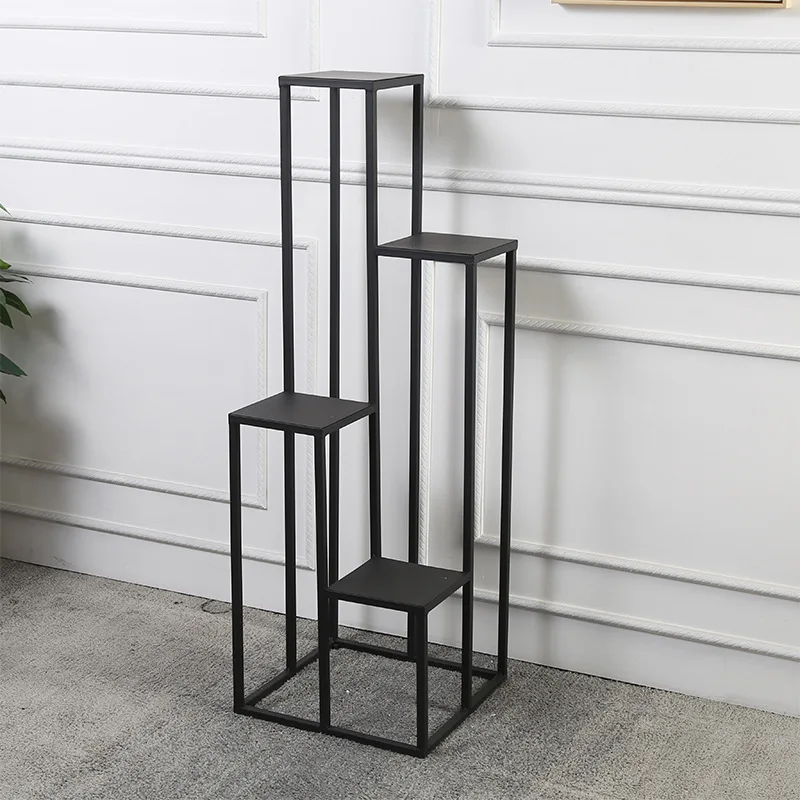 4 layers metal floor iron plant stand planter Modern fashion classic nordic metal shelf indoor plant flower rack
