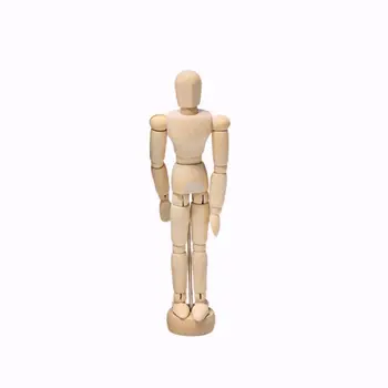 

1 Pc Artist Movable Limbs Male Wooden Figure Model Mannequin Art Class Sketching 30cm/20cm/14cm/11cm