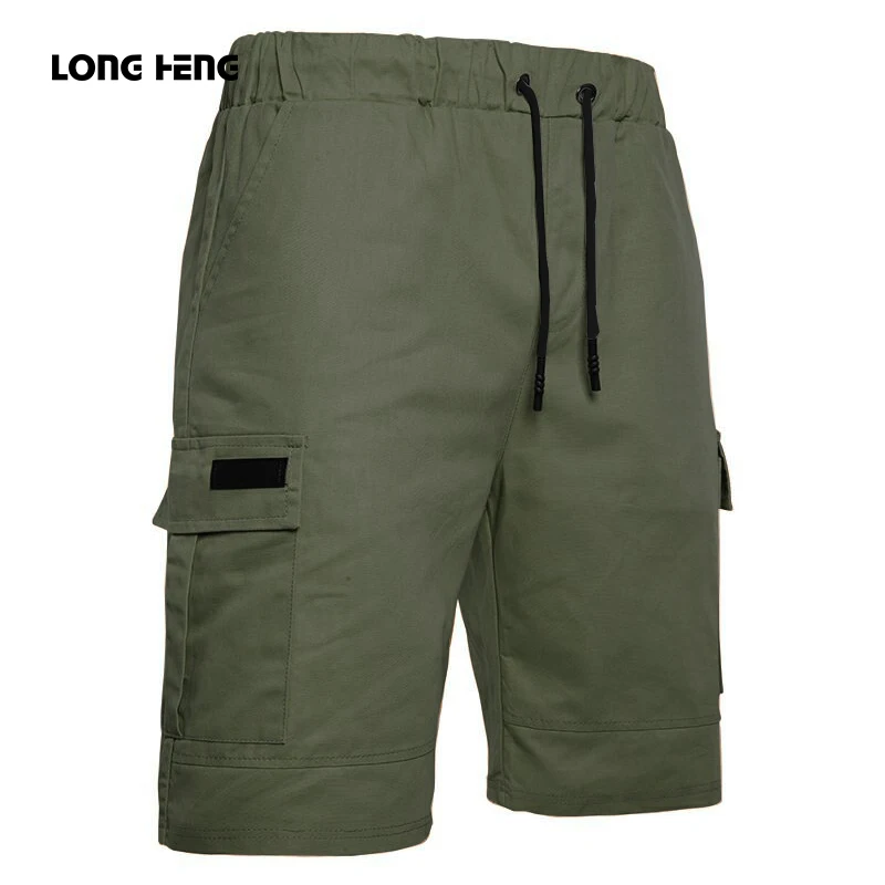 

Stylish Hot Sale Men Overalls Solid Pockets Lace-up Shorts Men Summer Sport Daily Work More-occasion Simple Casual Shorts M-XXXL