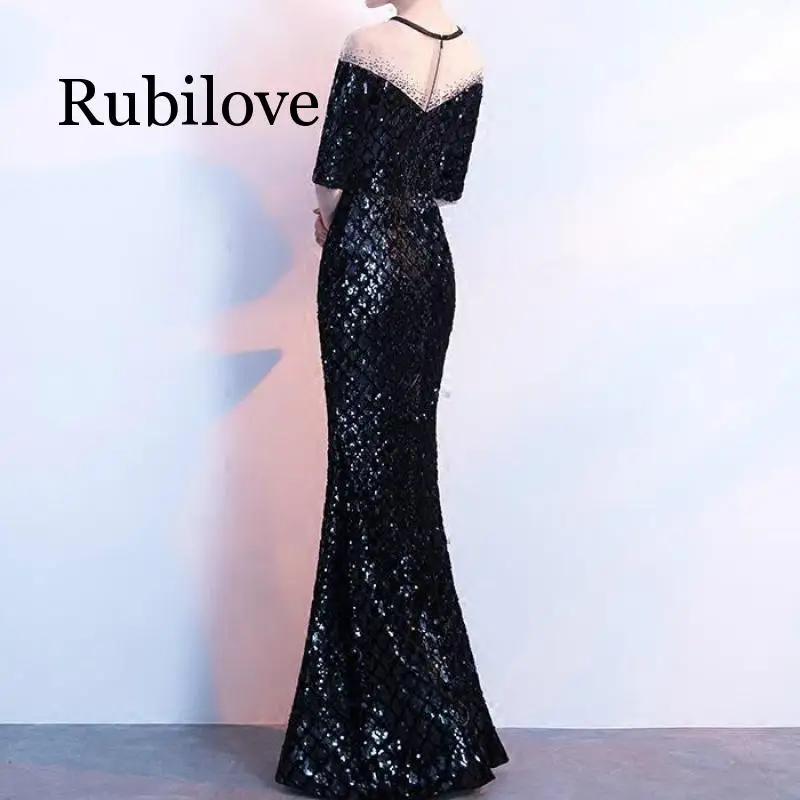 Rubilove платье Для женщин сетка, полиэстер, обычный стиль банкет элегантные длинные сексуальные рыбий хвост платье для хостес