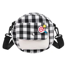 Женская Холщовая Сумка, Женская дикая простая маленькая круглая сумка, Повседневная сумка на плечо, сумка-мессенджер, кошелек для телефона, женская сумка,#25