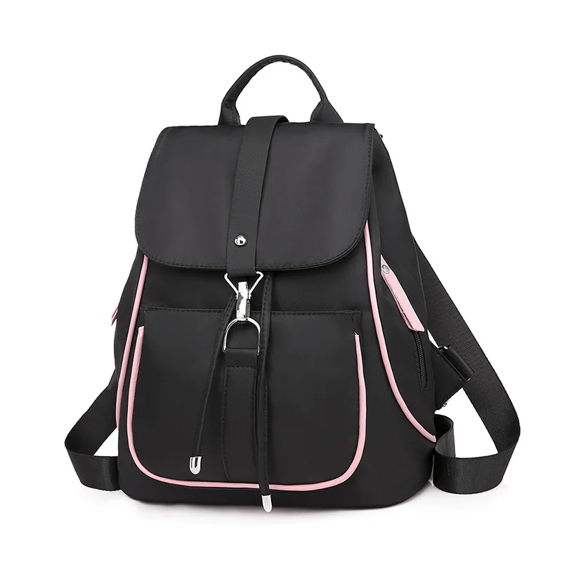 

WOMEN'S Backpack Korean-style Oxford Cloth Casual Backpack Junior High School High School Schoolbag Light Large Capacity Travel