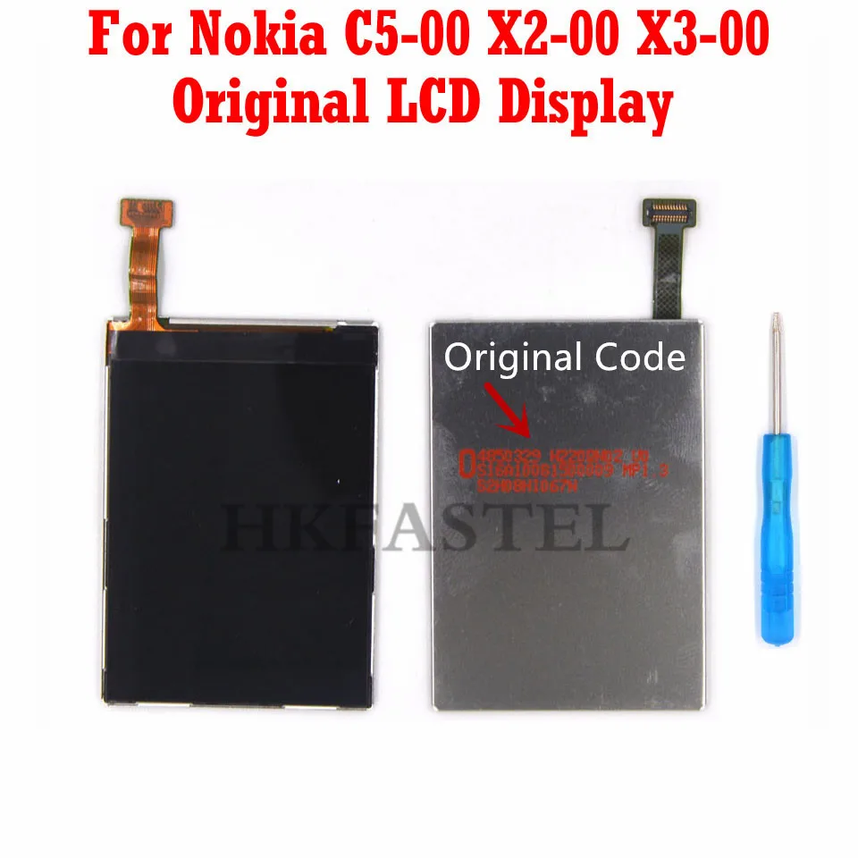 Оригинальный ЖК дисплей бренда HKFASTEL для Nokia X2 00 X3 C5 Мобильный телефон с цифровым
