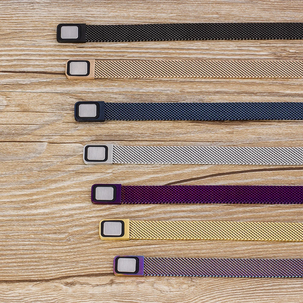 Stainless Steel Magnetic Mesh Strap Bracelets Watch Strap For Men and Women