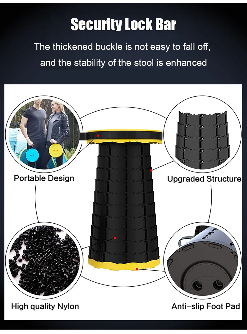 Telescopic Stool Retractable Stool Folding Chiar Fishing Chair Portable Camping Hiking Stool Outdoor Furniture Mini Chair Telescopic Stool Retractable Stool Folding Chiar Fishing Chair Portable Camping Hiking Stool Outdoor Furniture Mini Chair