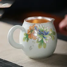 Fair Cup Стерлинговое серебро 999 чайный набор кунг-фу чай хайфен чайный сервиз керамический домашний чайный сервиз аксессуары