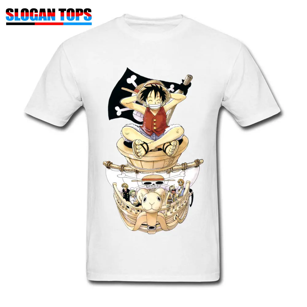Print Geek T-shirts 2018 Discount NEW YEAR DAY Short Sleeve Crewneck Tops T Shirt 100% Cotton Men Unique Tee Shirt monkey d luffy roronoa zoro one piece white