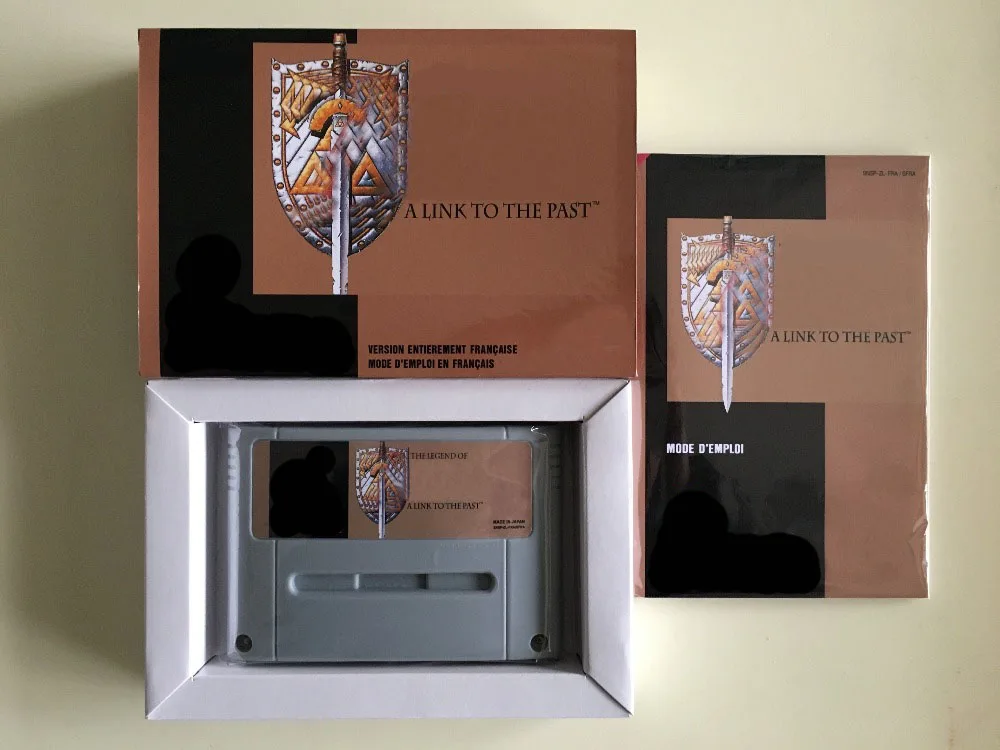 16Bit Giochi ** A Link To The Past (Lingua Francese!! Pal Versione!! Box + Manuale + Cartuccia!!)