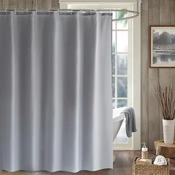 

Polyester Shower Curtain Partition Curtain Bathroom Shower Curtain Waterproof Shower Curtain with Hanging Hooks