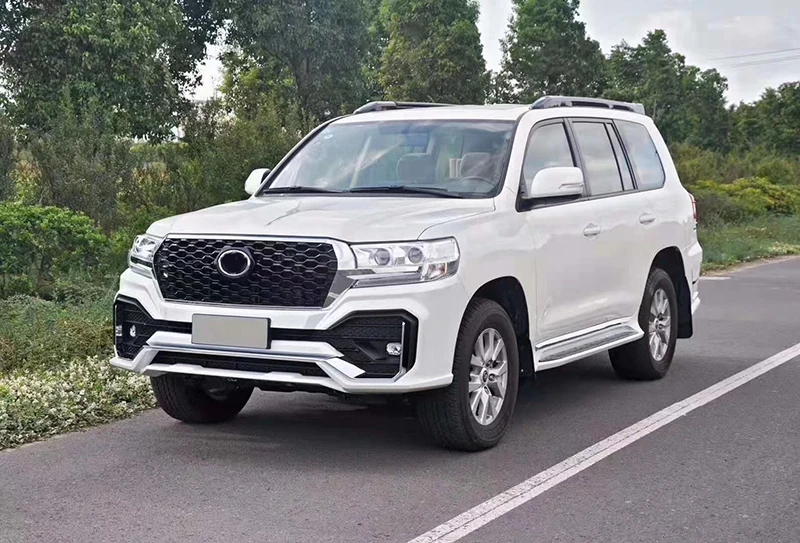 Стайлинг кузова автомобиля комплект для Toyota Land Cruiser LC200 2016 2017 2019 черный Окрашенный
