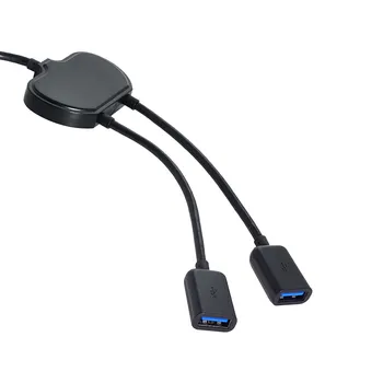 

CY 5Gbps USB3.0 Dual Ports Hub Cable Bus power For Laptop Notebook PC & Mouse & Flash Disk