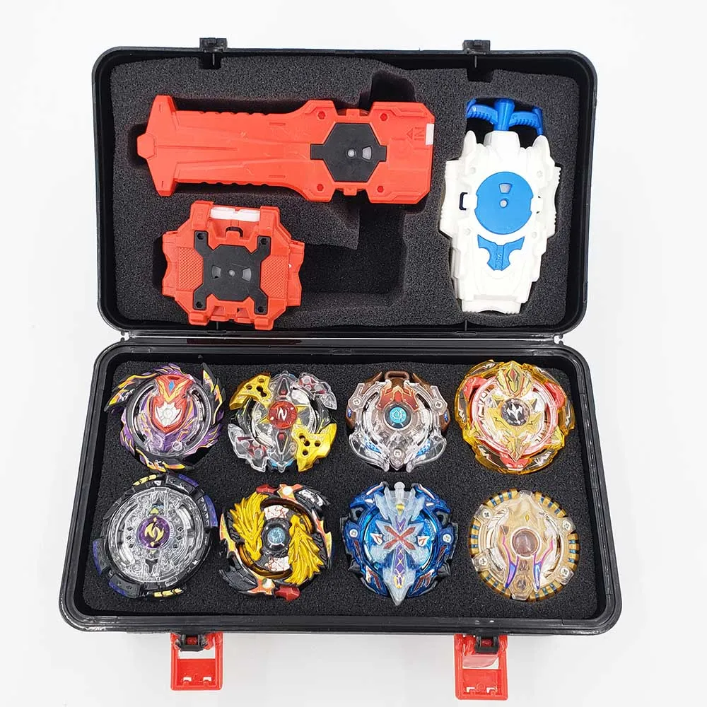 Набор топов пусковых устройств Beyblade Toupie Metal God Burst spinning top Bey Blade Blades Toy bay blade bables - Цвет: SNH-PT-6