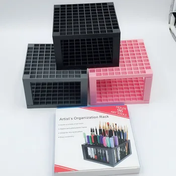 

96 Holes Pencil & Brush Holder Artist Detachable 96 Hole Pencil Holder For Pens Paint Brushes Colored Pencils Markers Art