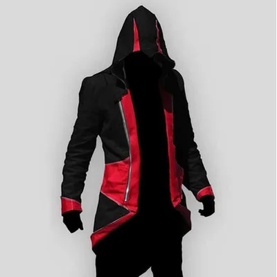 Assassin's Creed 3 Аниме игры Conner куртка Красный Черный 11 цветов выбор пальто Cos косплей костюм для мужчин и женщин средневековый смокинг