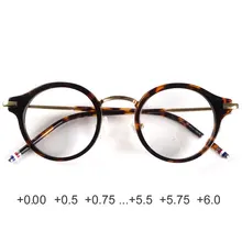 Япония круглый дизайнерские очки для чтения TB807 0,25 0,5 0,75 1,0 1,25 1,5 1,75 2,0 2,25 2,5 2,75 3,0 3,25 3,5 3,75 4,0 4,25 4,5 4,75