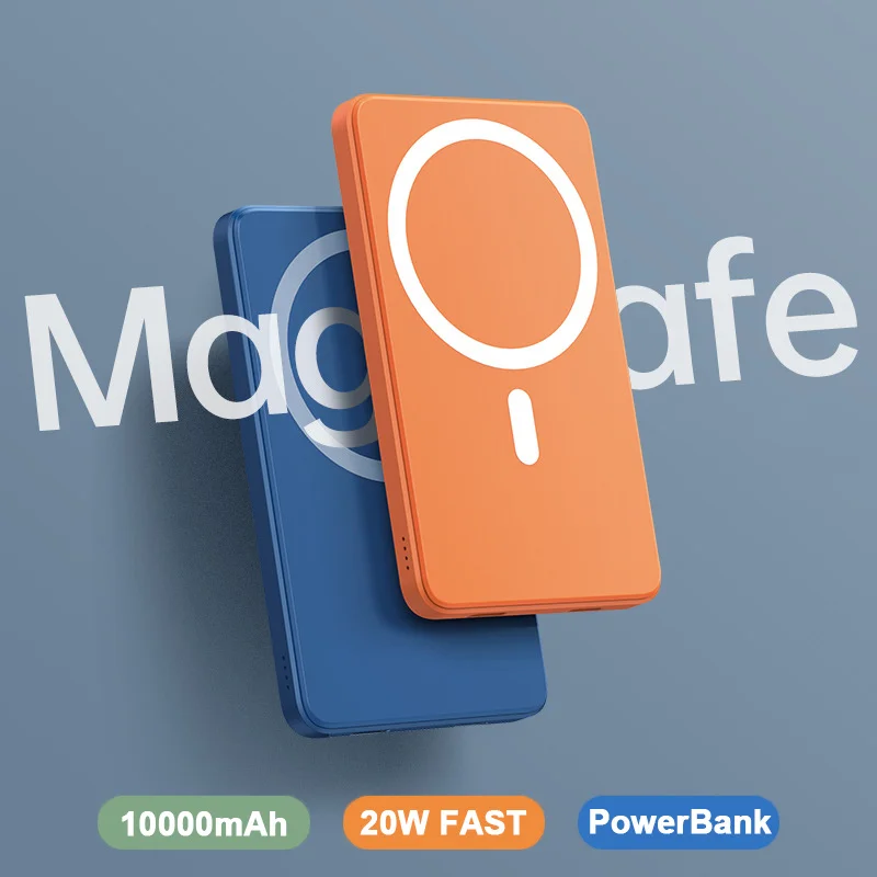 10000mAh 15W Power Bank Magnetic Wireless Fast Charger Powerbank Mobile Phone Battery For iPhone 12 13 Pro Max Xiaomi Mi Samsung