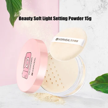 

Isolation Powder Long-lasting Brighten Skin Highlighter Oil-control Foundation Powder Maquiagem