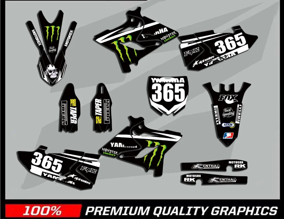 3m наклейки YZ125/250 15-19 мотоциклетная команда графика наклейки для YAMAHA YZ125 YZ250 125YZ 250YZ
