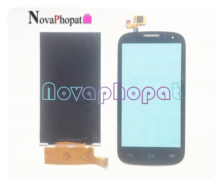 Дисплей Novaphopat для Alcatel C5 OT5036 5036 5036D ЖК-экран сенсорный экран дигитайзер стеклянная