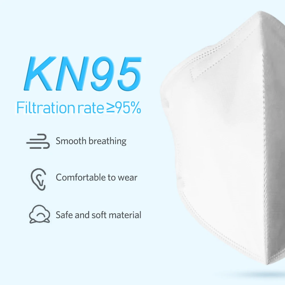 

5pcs/lot Disposable Face Mask Breathable Dust Proof Respirator Mask Cover Non-woven Antiviral Mask for 2019-nCov