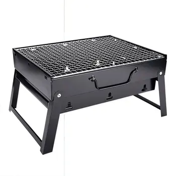 

Portable Folding Barbecue Charcoal Grill Easy Assemble and Remove Barbecue Cooking Set BBQ Grill Free Installation