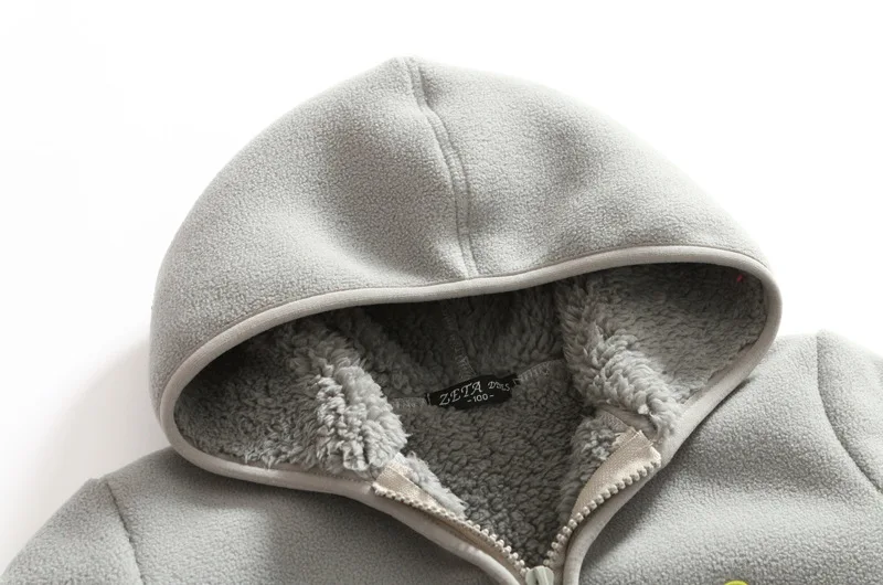 Детские куртки с капюшоном осенне-зимняя мягкая теплая флисовая верхняя одежда для детей, пальто для мальчиков и девочек возрастом от 3 до 7 лет, свитшот, TX110