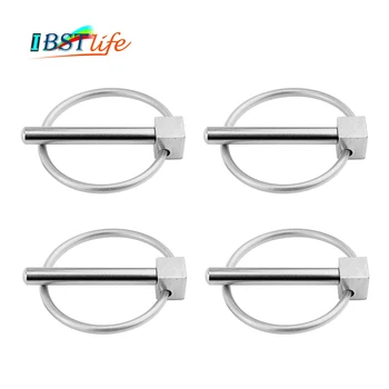 

4PCS SS316 boat Kayak Canoe Trailer Tractor Trolley Caravan Lynch pins Linch Pin Clips Retaining Clip marine hardware