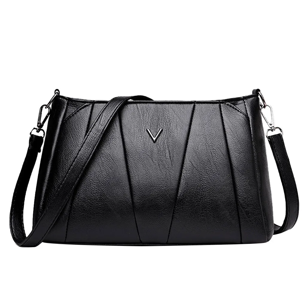 Women Bag Handbag Tote Over Shoulder Crossbody Leather Soft Retro College Leather Bag Big Brand Casual Designer Female Bolsas