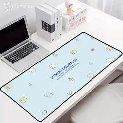 Computador mousepad empresa sumikko gurashi tapete antiderrapante almofada do mouse kawaii acessórios para computador tapetes mausepad gaming teclado tapete
