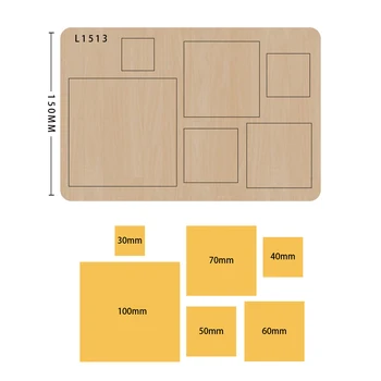 

rectangle wood moulds die cut Scrapbook DIY handmade crafts Making Decor Supplies Dies Template