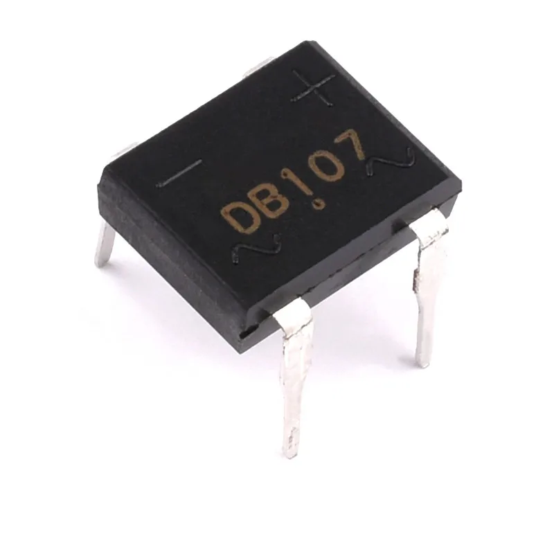 10pcs/lot DB107 DIP-4 1A 1000V Single Phases Diode Rectifier Bridge diode bridge rectifier electronic component rectifier diodes electrical rectifier diodes electrical diodes electrical component In Stock