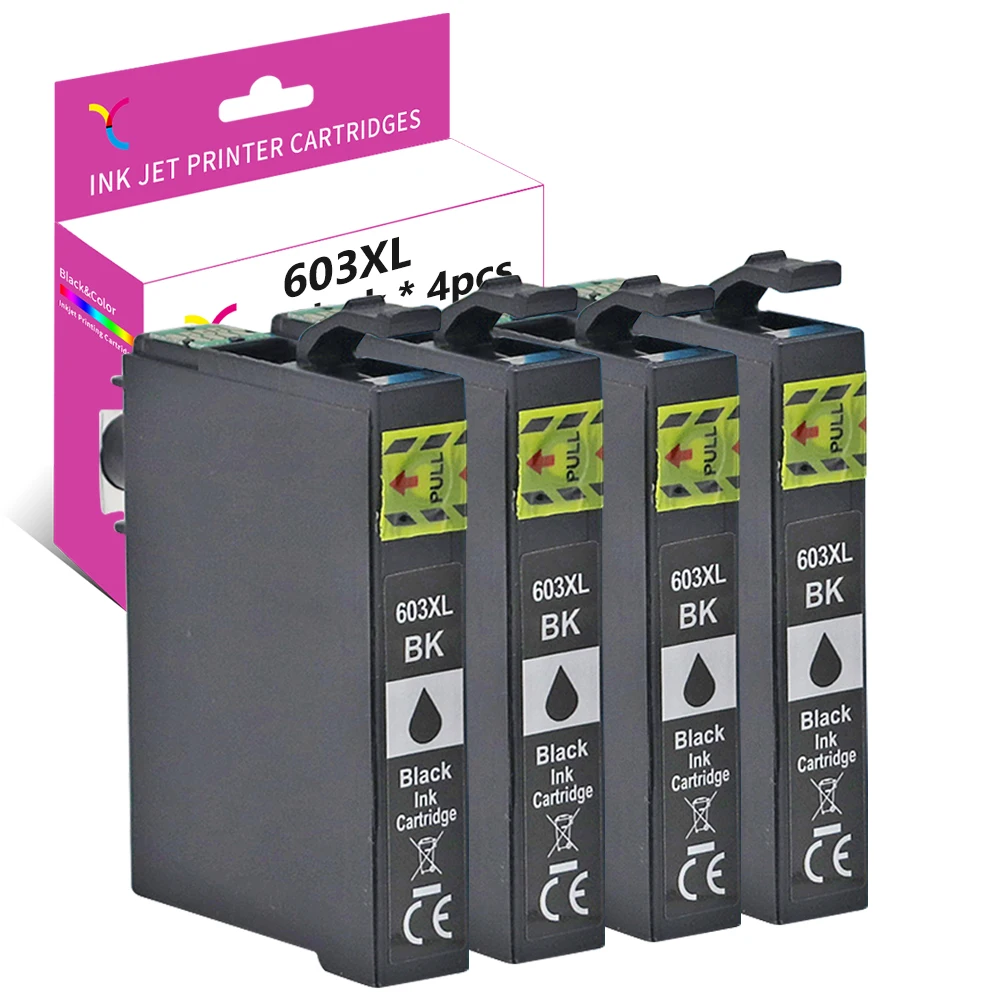 

YC 603XL чернил для принтера Epson 603 XL черный совместимый для XP-2100 XP-2105 XP-3100 XP-3105 XP4100 XP4105 WF-2810 WF-2830 WF-2835 WF-2850