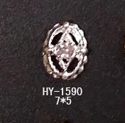 HY-1590 10pcs 10 шт./лот, золото/серебро сплав дизайн ногтей 3d с плоской задней частью AB боковые бриллианты жемчужные ювелирные изделия Стразы для ногтей Типсы украшения - Цвет: HY-1590 10pcs