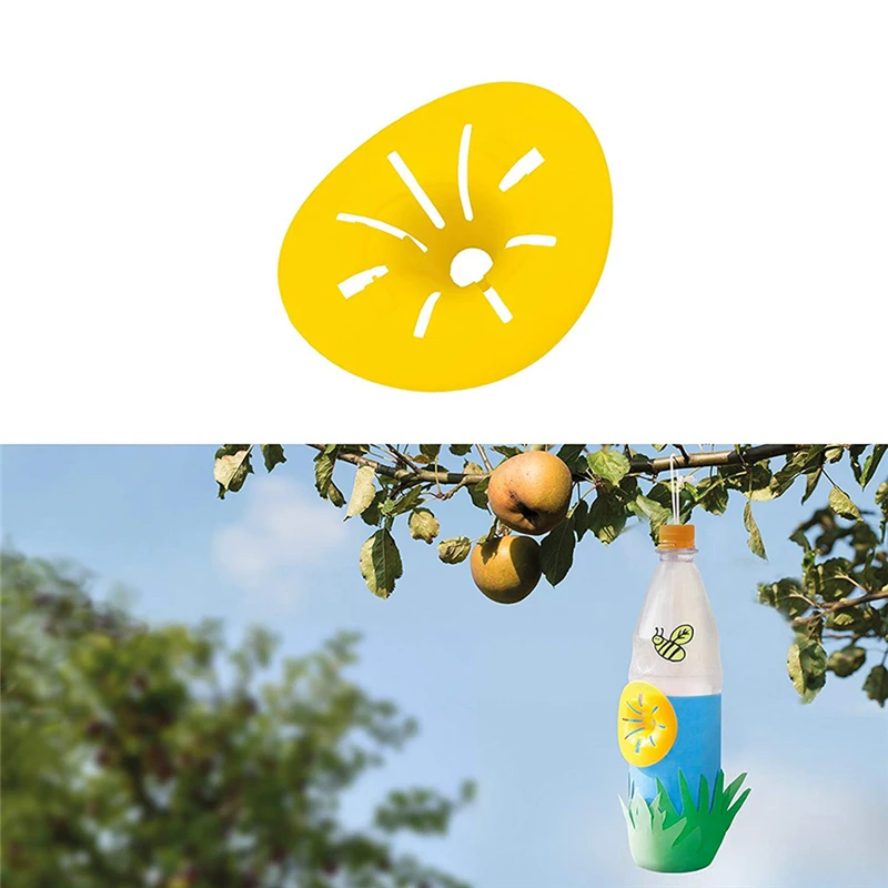 Mini Flower Shape Flies Bee Traps 10Pcs Bugs Catching Aphid Insects Fruit Fly Pest Killer Outdoor Trap Garden Tools | Дом и сад
