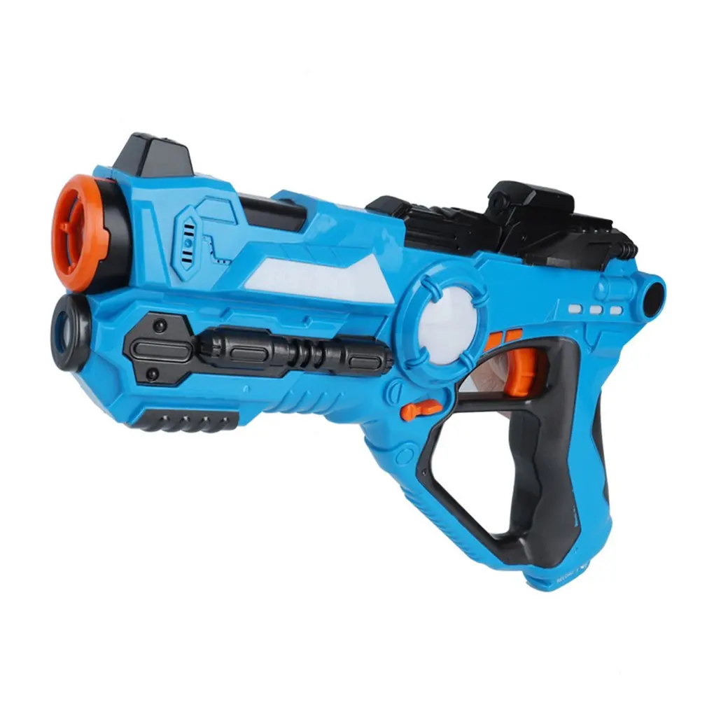 2pcs/set cs game toy guns Green and Blue electric battle toy gun infrared sensor plastic laser tag gun