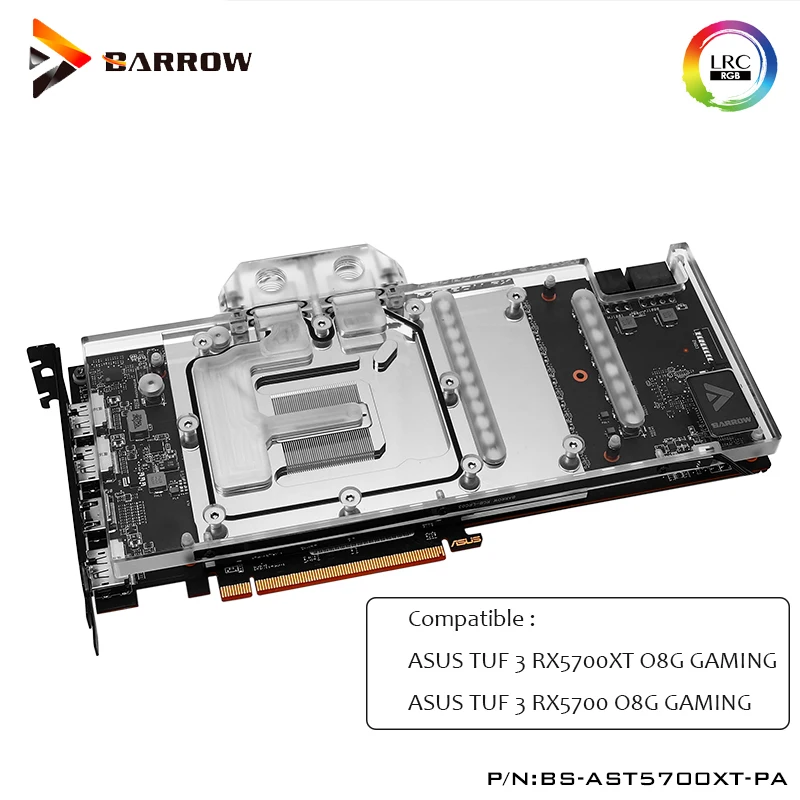 ^*Best Offers Barrow GPU Water Block for ASUS TUF 3 RX5700XT,5700 O8G GAMING Full Cover graphics card GPU Cooler BS-AST5700XT-PA ^*Best Offers Barrow GPU Water Block for ASUS TUF 3 RX5700XT,5700 O8G GAMING Full Cover graphics card GPU Cooler BS-AST5700XT-PA