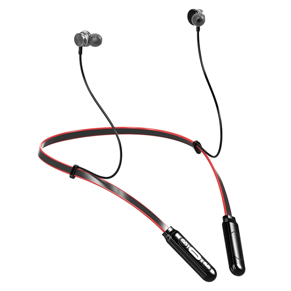 Красный Q9 Bluetooth наушники магнитные Беспроводные Bluetooth 4,2 шейные наушники-вкладыши спортивные наушники 50 шт./партия - Цвет: Красный