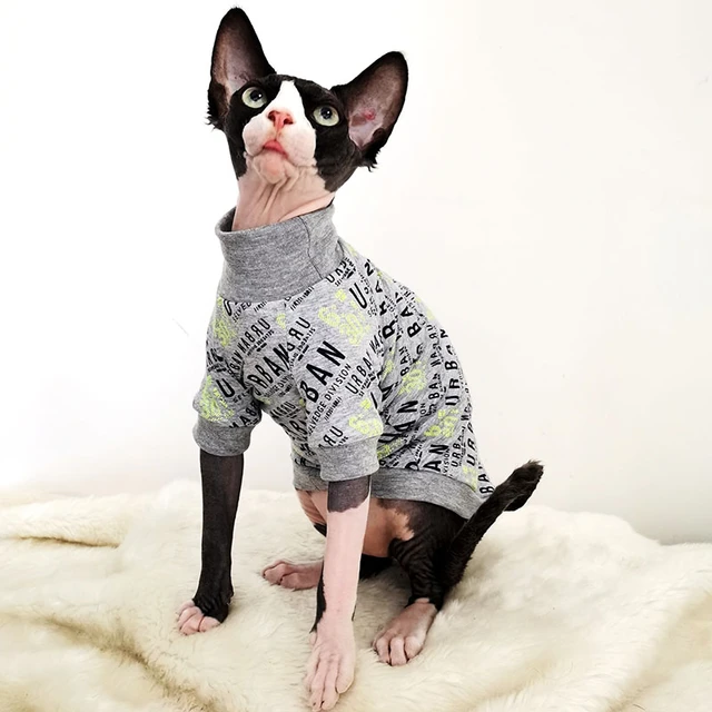 Chic Sphynx Cat Spring Summer Wearing Cat Apparel Kitten Jumper Hairless Cat  Outfits Coat Kitty Luxury Cat Clothes - Cat Coats & Jackets - AliExpress