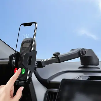 

Carbon Fiber Texture Mobile Phone Holder Car Suction Cup Bracket Mobile Phone Navigation Bracket Car Phone Holder